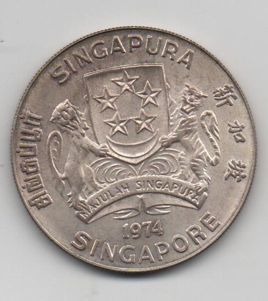 SINGAPUR DEL AÑO 1974 DE 10 DOLARES